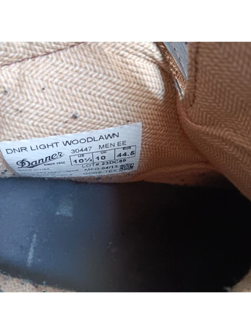 Danner Mens Light Woodlawn 30477 Gore-Tex Hiking Boots Size 10.5 EE Brown USA